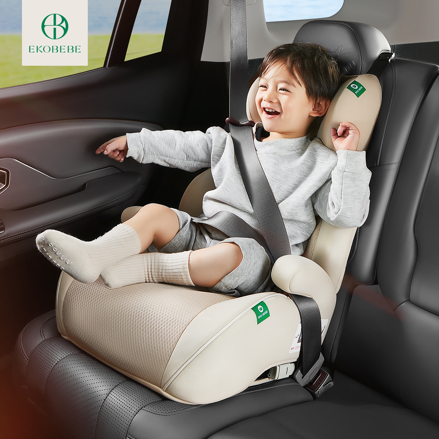 怡戈儿童安全座椅3-12岁增高垫