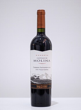 智利珍藏级赤霞珠红葡萄酒MOLINA茉琳娜VSPT圣佩特罗原瓶进口红酒