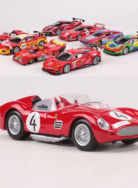 比美高1:43法拉利499p/F430/458/488/312P勒芒耐力赛车合金车模型