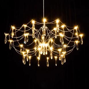 意大利 Quasar 别墅餐厅满天星吊灯设计师大平层客厅萤火虫水晶灯