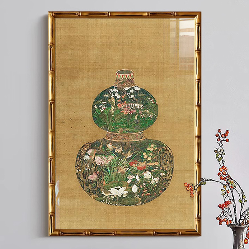 法式中国风挂画招财进宝葫芦壁画