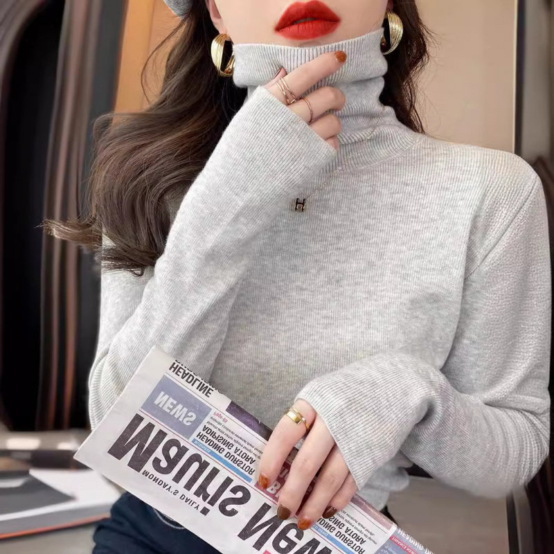 毛衣女秋冬长袖高领内搭修身韩版打底衫半高领套头针织衫上衣,女装/女士精品,毛衣,淘宝优惠券,粉丝福利购,淘宝优惠卷