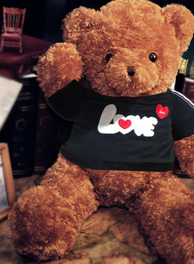 泰迪熊公仔毛绒玩具大熊抱抱熊可爱布娃娃送女友睡觉抱枕礼物女生