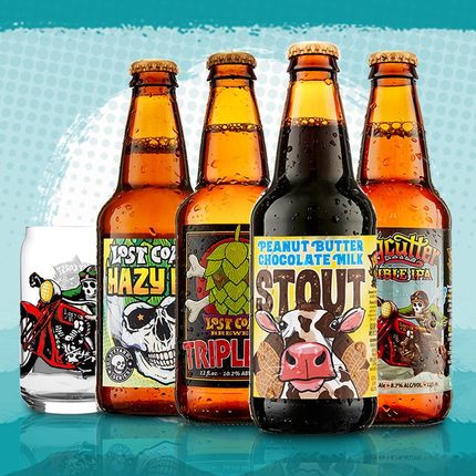 进口迷失海岸精酿啤酒花生酱双倍快艇香草黑八幽灵浑浊亡魂IPA