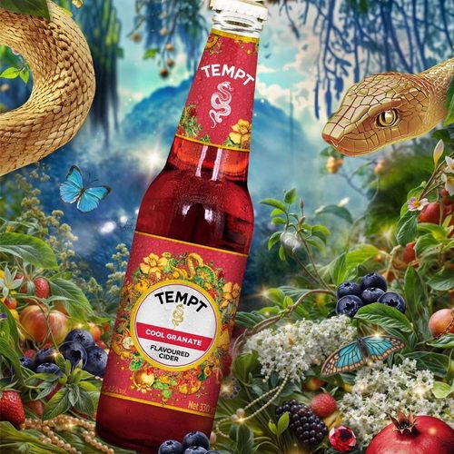 【蛇年限量款】TEMPT坦普特诱惑石榴蓝莓味西打酒果味酒