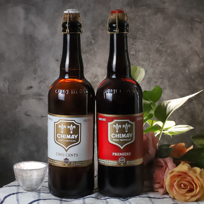 比利时进口修道院 智美蓝黑啤红帽白帽烈性高度精酿啤酒750ml