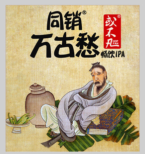 国产或不凡罐装精酿IPA啤酒天上来/悲白发/蓝莓苹果/宴平乐/浆进