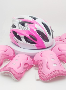 小学生专业护具头盔轮滑教学专用六件套男女儿童滑板护膝护手护肘