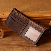 手工原创复古真皮男女士横款 钱包时尚 潮植鞣牛皮驾驶证多卡位皮夹