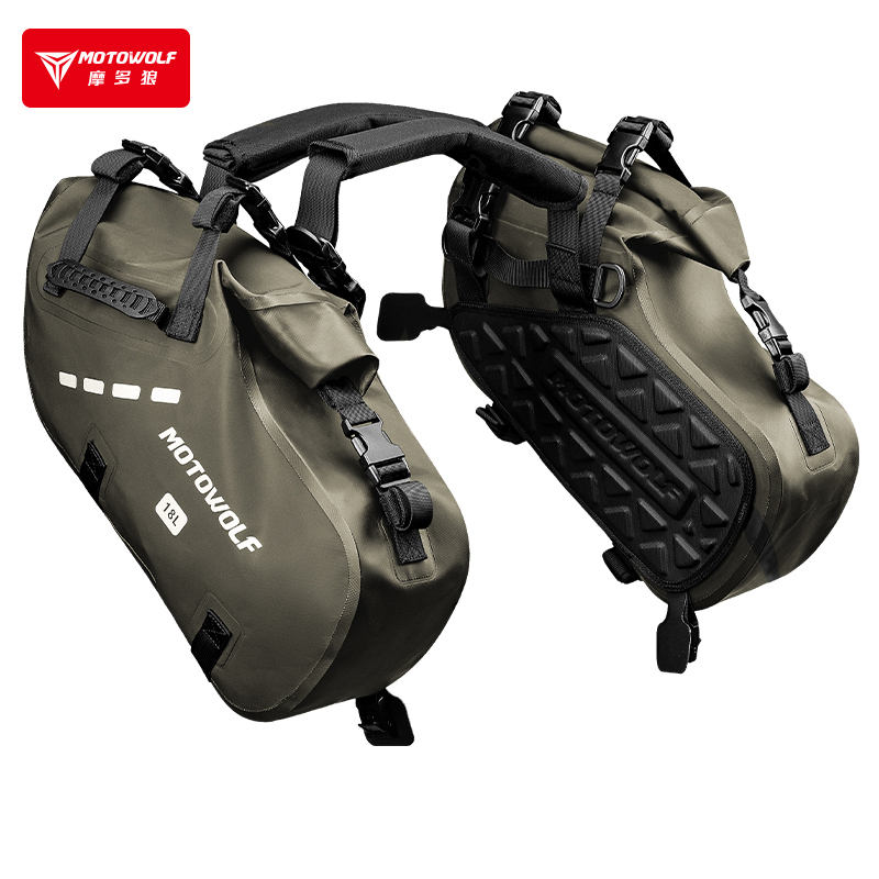 摩多狼摩托车边包后座包