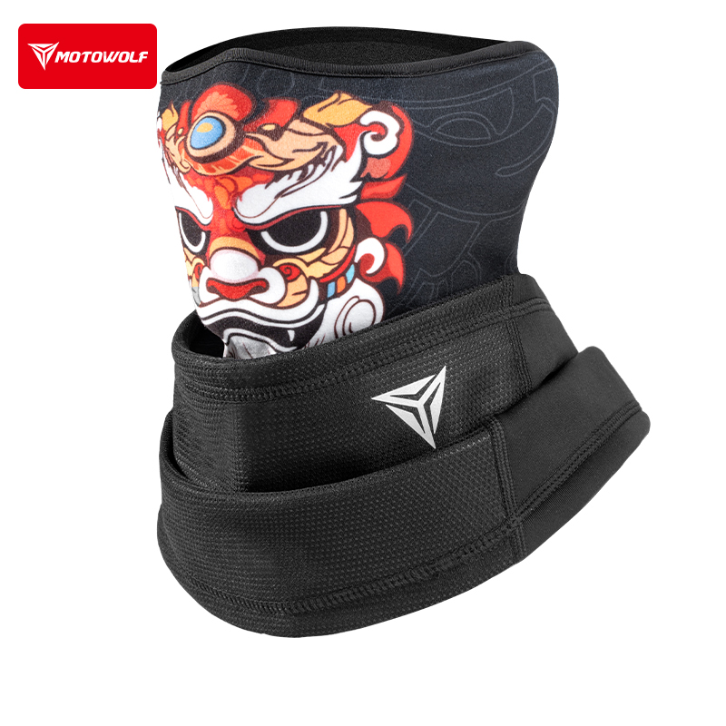 摩多狼摩托车防风保暖面罩围脖套