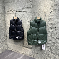 现货wtaps bivouac vest 保暖刺绣高蓬松立领羽绒马甲新国标90绒