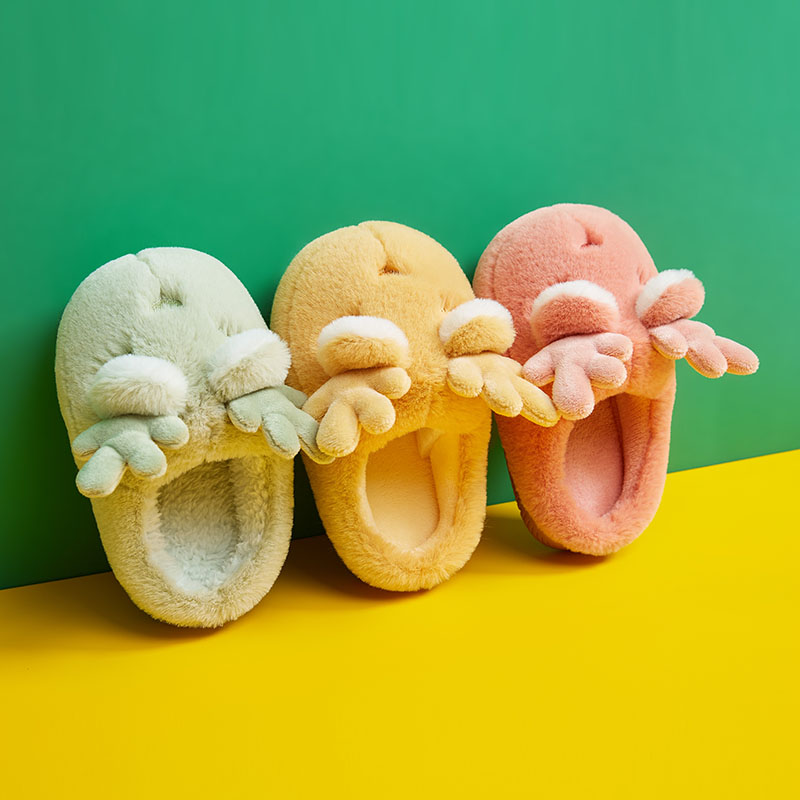 1-3-5岁儿童保暖女宝宝家居拖鞋