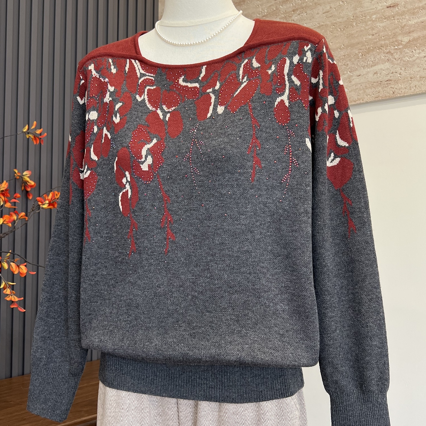 时尚洋气妈妈装新款秋冬季上衣