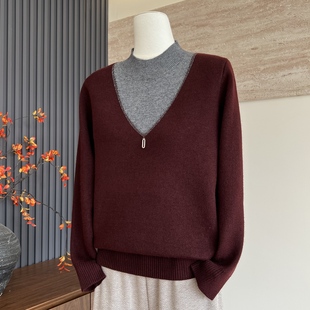 新款妈妈装秋冬季加厚半高领内搭上衣中老年女气质百搭一体绒毛衣