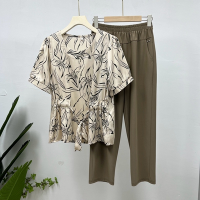 中年妈妈薄款短袖T恤夏季