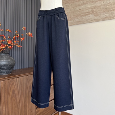 妈妈装新款秋季时尚直筒九分裤