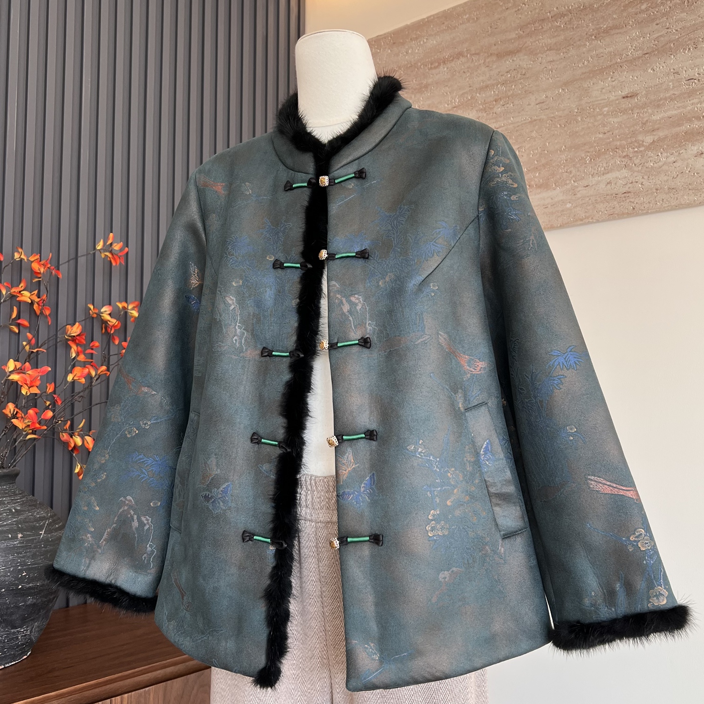 中老年人冬装女奶奶中国风外套