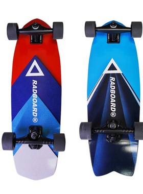 RADBOARD陆地冲浪板滑板鱼板滑雪yow模拟冲浪slide免蹬surfskate