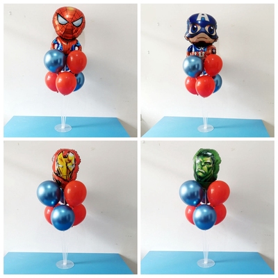 漫威主题大桌飘气球生日布置
