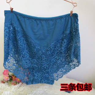 头女2尺4 裤 4尺 加肥加大弹力大片蕾丝性感高腰内裤 外贸出口超大码