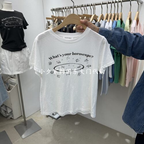 一件包邮 小夕韩国东大门代购 GOLDEN MARKET26夏女装新品短袖T恤