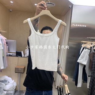 一件包邮 小夕韩国东大门代购PLEASURE 26夏款女装纯色 吊带背心