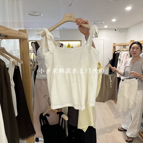 一件包邮 小夕韩国东大门代购 ROUNDER26夏款女装纯色 吊带背心