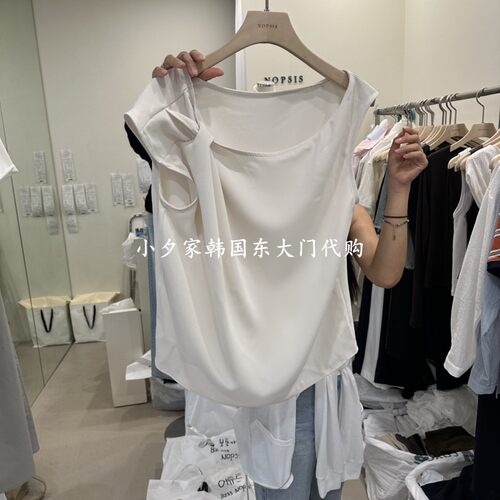 一件包邮 小夕韩国东大门代购 NOPSIS26夏款女装 纯色吊带背心