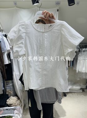 一件包邮 小夕韩国东大门代购OWNS 26夏女装新品纯色衬衫 T恤