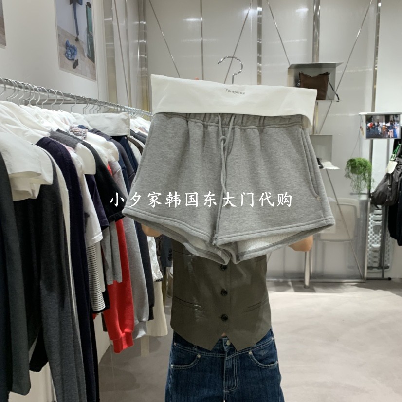 一件包邮 小夕韩国东大门代购TEMPTING  26秋新女纯色休闲短裤图片
