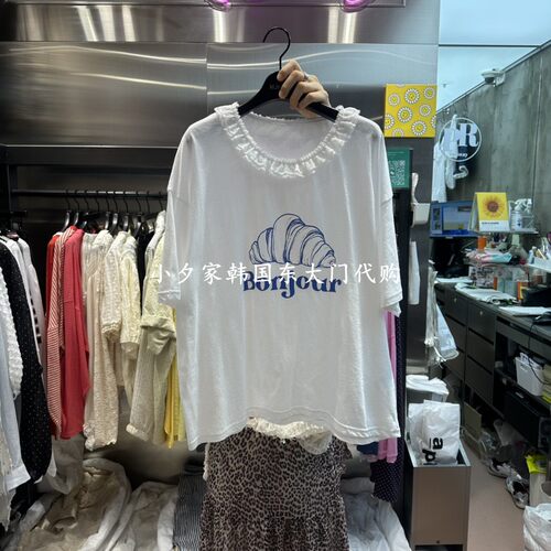 一件包邮 小夕韩国东大门代购RUNWAY 26夏女装新品宽松短袖T恤