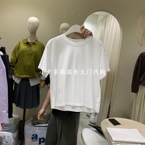 一件包邮 小夕韩国东大门代购BROCCOLISALAD26秋女装时尚短袖T恤