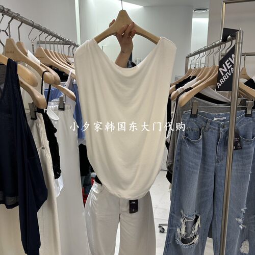 一件包邮 小夕韩国东大门代购RENDER 26夏款女装纯色 吊带背心