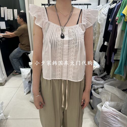 一件包邮 小夕韩国东大门代购EGG IS 26夏款女装白色 吊带背心