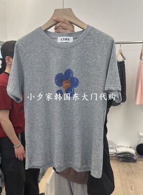 一件包邮 小夕韩国东大门代购 LTMS26夏款女装新品花瓣 短袖T恤