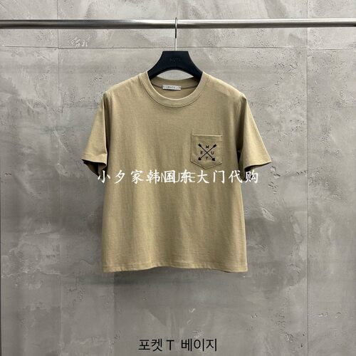 一件包邮 小夕韩国东大门代购MUTE-P26秋女装新品纯色短袖 T恤