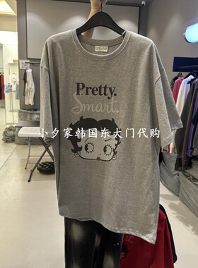 一件包邮 小夕韩国东大门代购CREDITO 26秋女装时尚新款短袖T恤