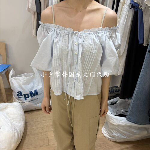 一件包邮 小夕韩国东大门代购FOREST 26夏女装新品纯色衬衫 T恤
