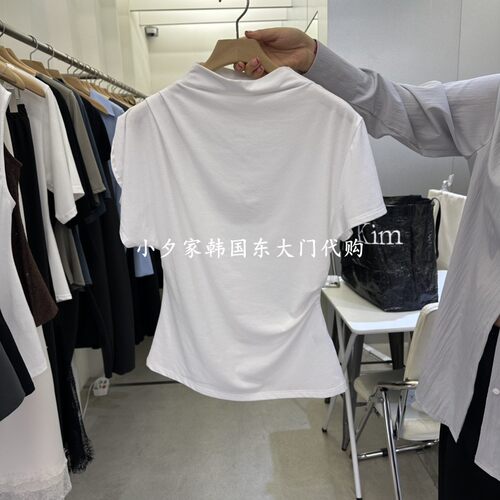 一件包邮 小夕韩国东大门代购AMON 26夏女装新品 修身简约短袖T恤