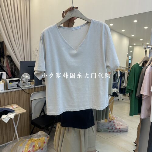 一件包邮 小夕韩国东大门代购 FUNNY POWDER26夏女装新品 短袖T恤