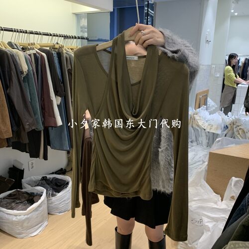 一件包邮 小夕韩国东大门代购 W AND J 26秋季女装新时尚长袖T恤
