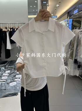 一件包邮 小夕韩国东大门代购RENDER 26夏款女装新品衬衫 短袖T恤