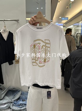 一件包邮 小夕韩国东大门代购RENDER 26夏女装新品圆领短袖 T恤