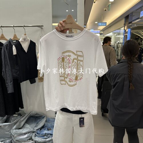 一件包邮 小夕韩国东大门代购RENDER 26夏女装新品圆领短袖 T恤