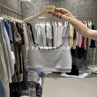 一件包邮 小夕韩国东大门代购JUNI 26夏款女装纯色简约 吊带背心
