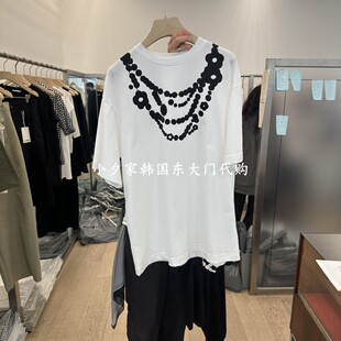 一件包邮 小夕韩国东大门代购LTMS 26夏款女装新品纯色 短袖T恤
