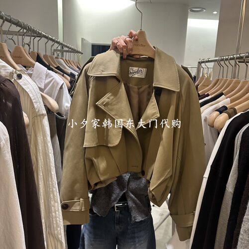 一件包邮 小夕韩国东大门代购 RENDER26秋女新品时尚百搭纯色夹克