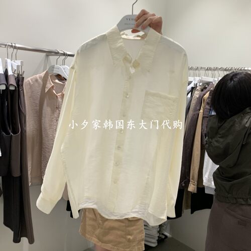 一件包邮 小夕韩国东大门代购VENIR-A 26秋女装新时尚百搭衬衫
