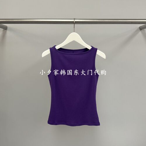 一件包邮 小夕韩国东大门代购 26夏款女装时尚简约纯色吊带背心